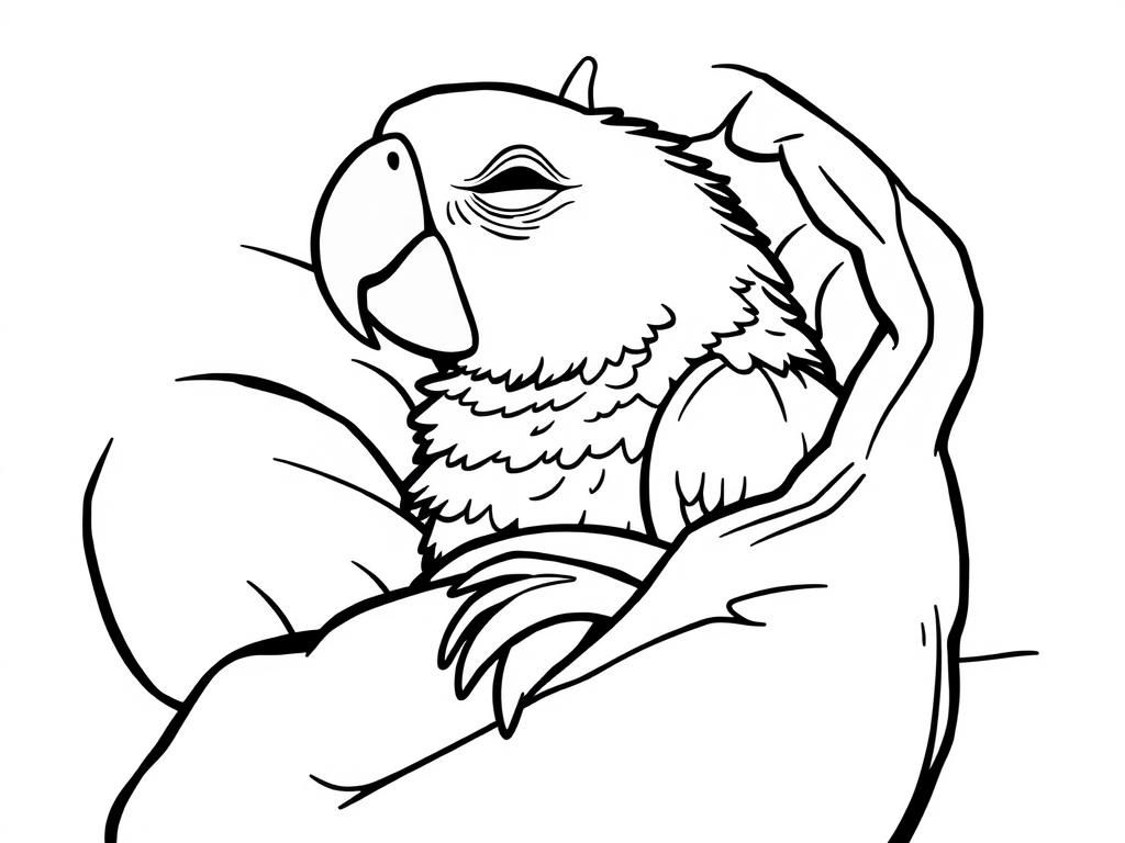 Parrot Coloring Page