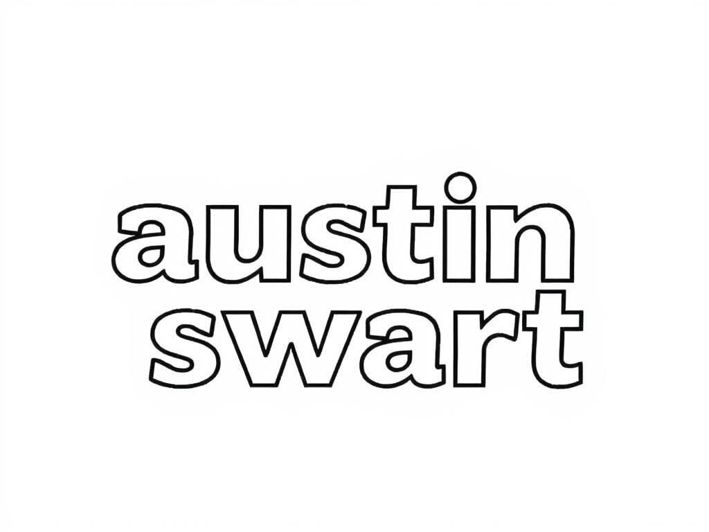 Austin Swart Name Coloring Page