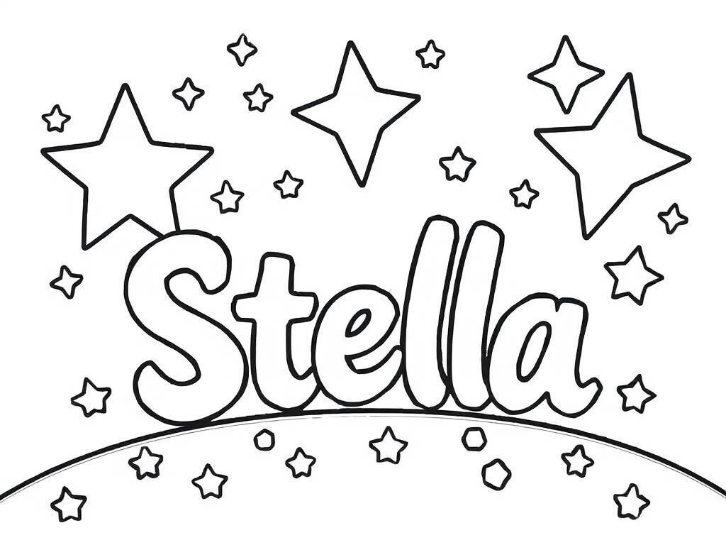 Stella Coloring Page