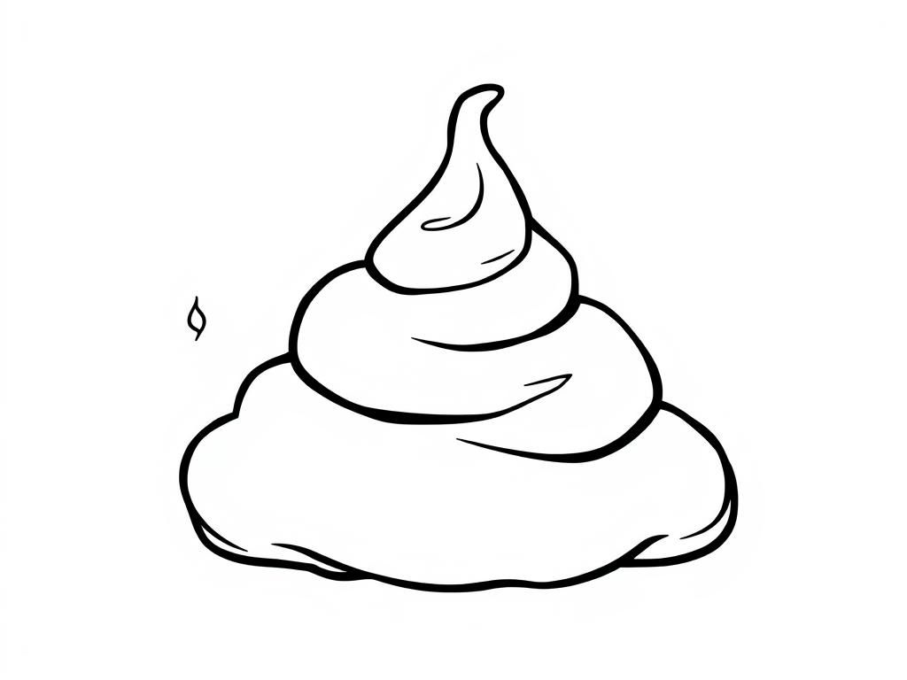 Poop Coloring Page