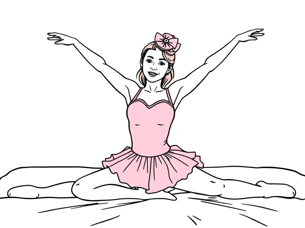 Ballerina Girl Coloring Page