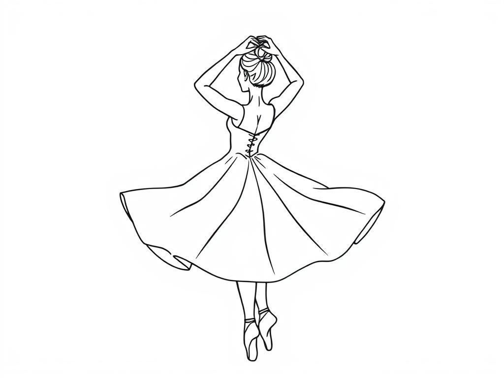 Ballerina Coloring Page