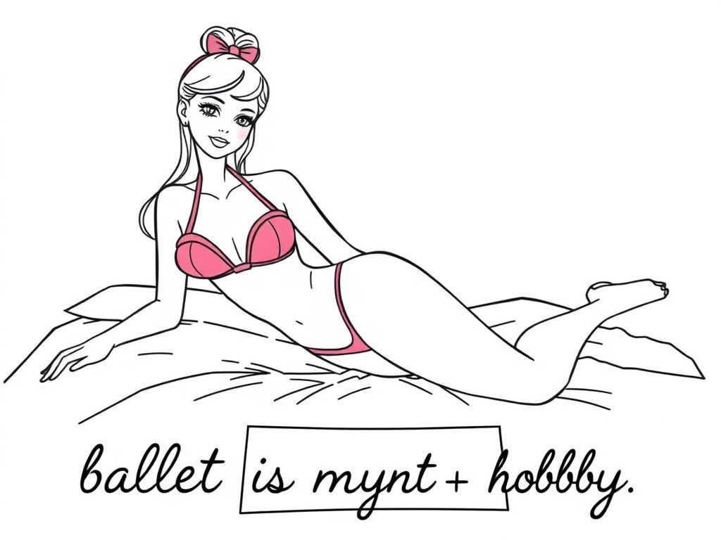 Ballet Dancer Girl Coloring Page