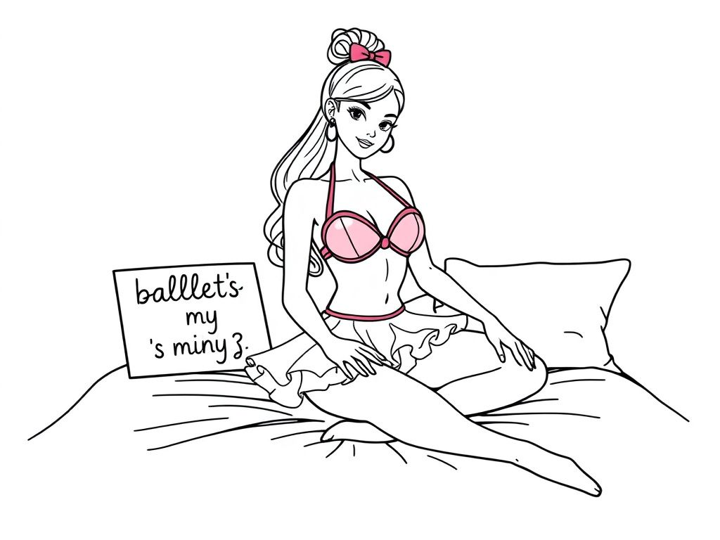 Adult Cartoon Coloring Page