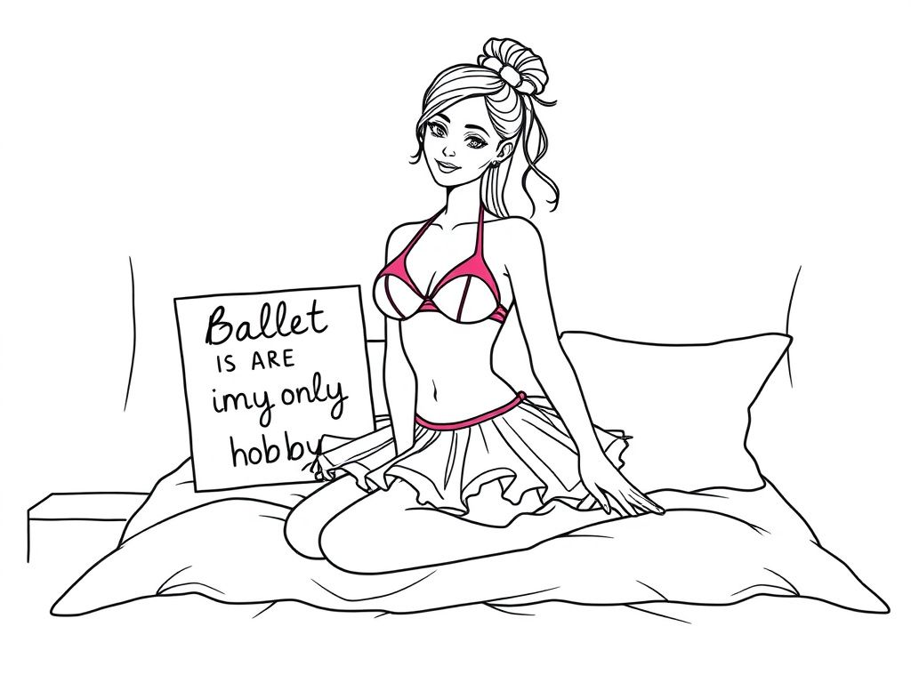 Ballet Dancer Coloring Page