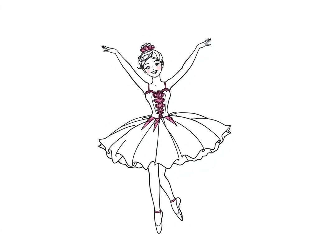 a pretty woman ballerina with a teeny tiny pink tutu dress