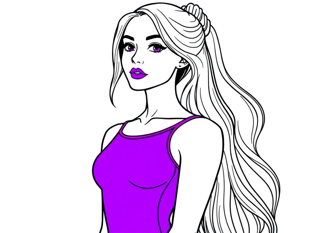 Fashion Girl Coloring Page