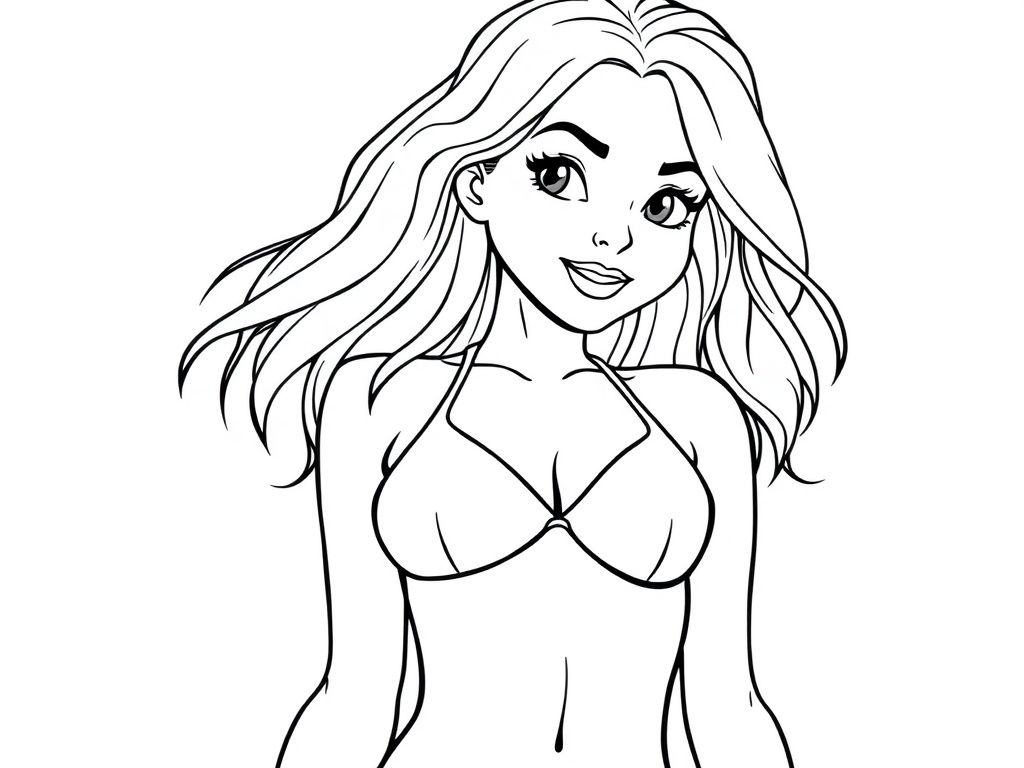 Woman Coloring Page