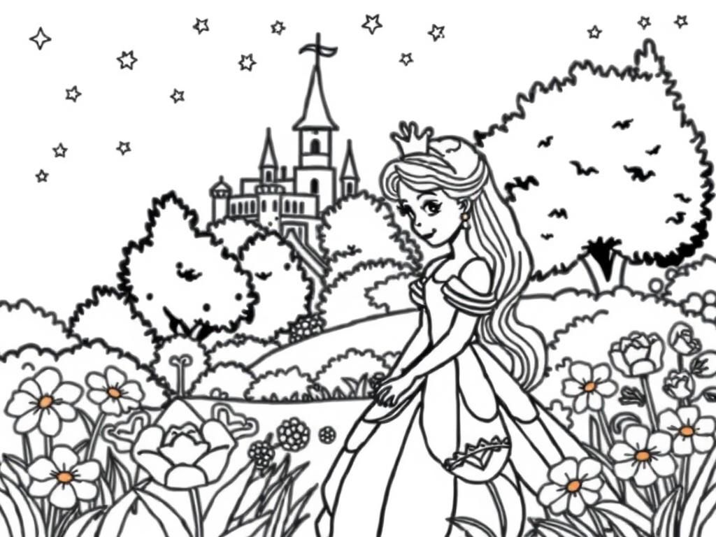 Princess Coloring Page