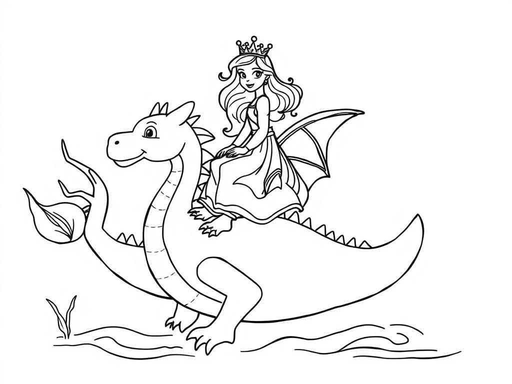 A princess on a dragon and the dragon is on a fish and the fish is in a tree