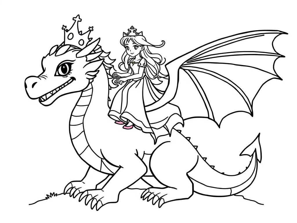 Preview of A princess on a dragon