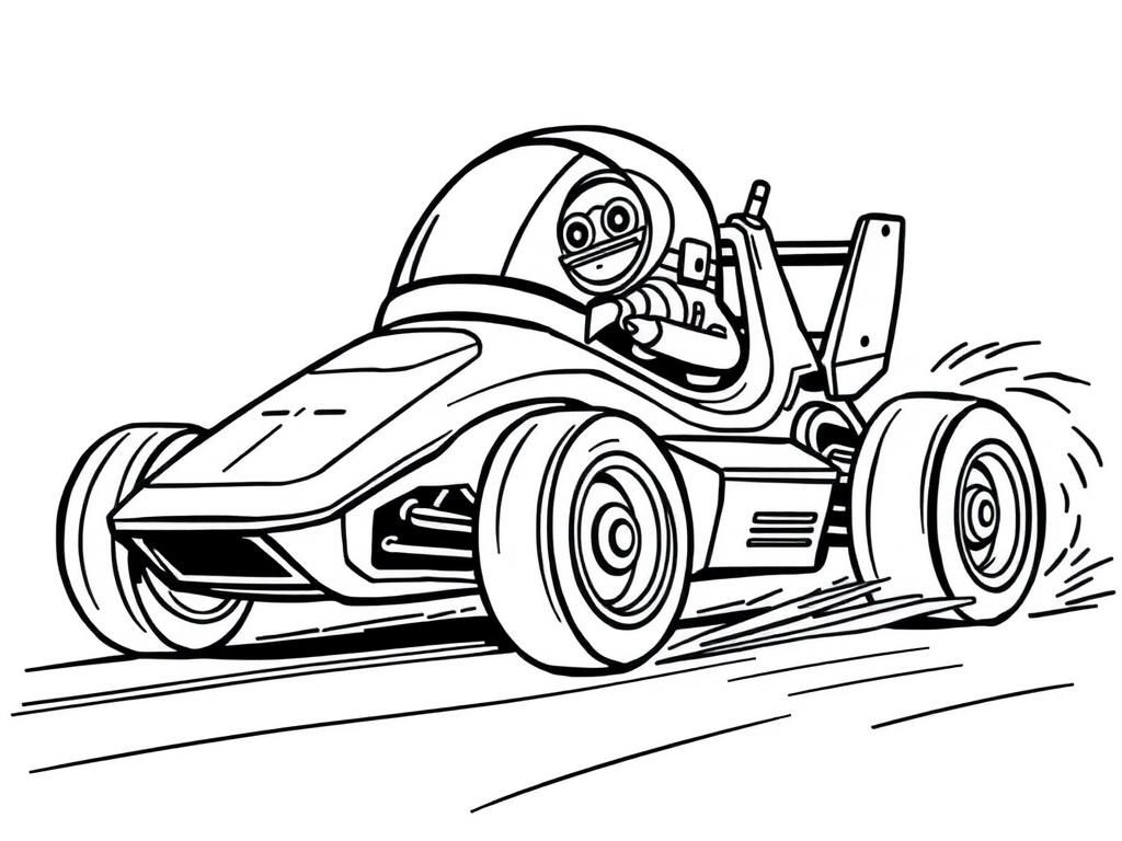 Preview of a race with space car