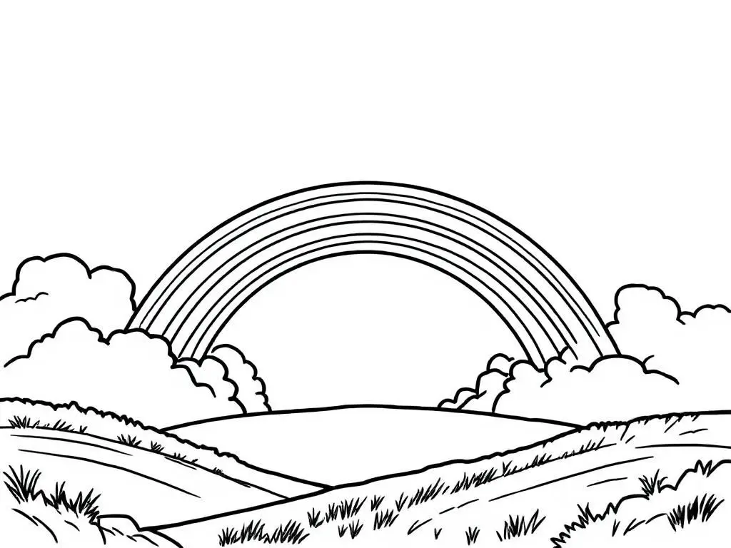 Rainbow Coloring Pages