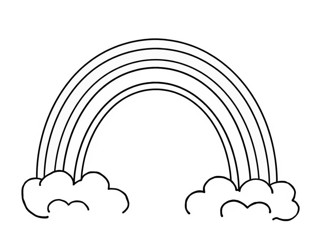 Regenboog kleurplaat - Een leuke en leerzame activiteit voor kinderen