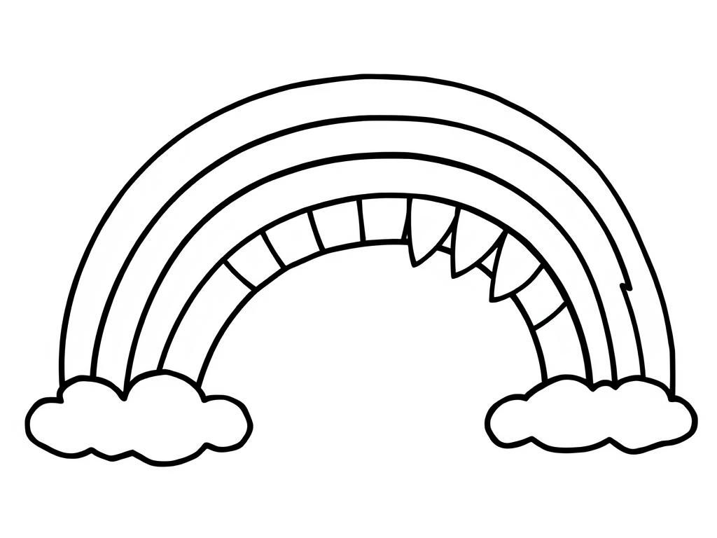 Rainbow Coloring Page