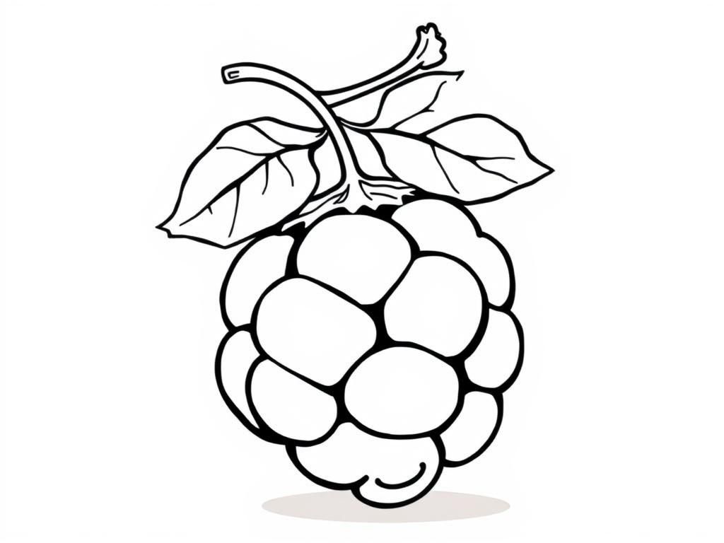 A raisin rising with a netball - Free Printable Coloring Page