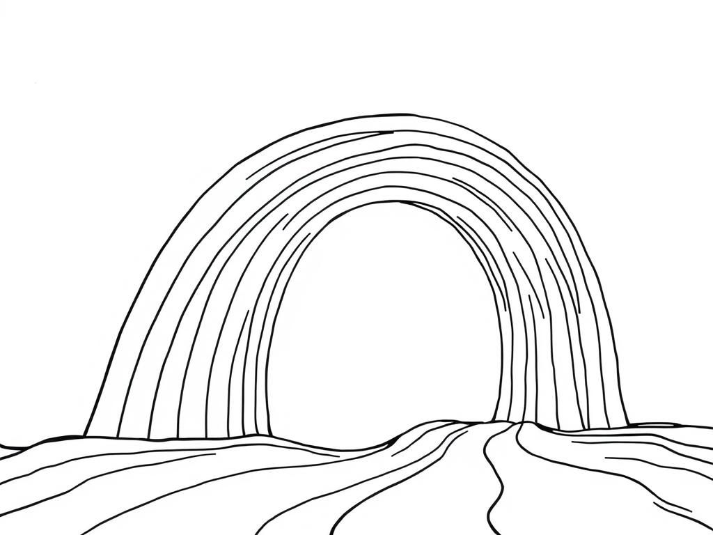 Rainbows Coloring Page