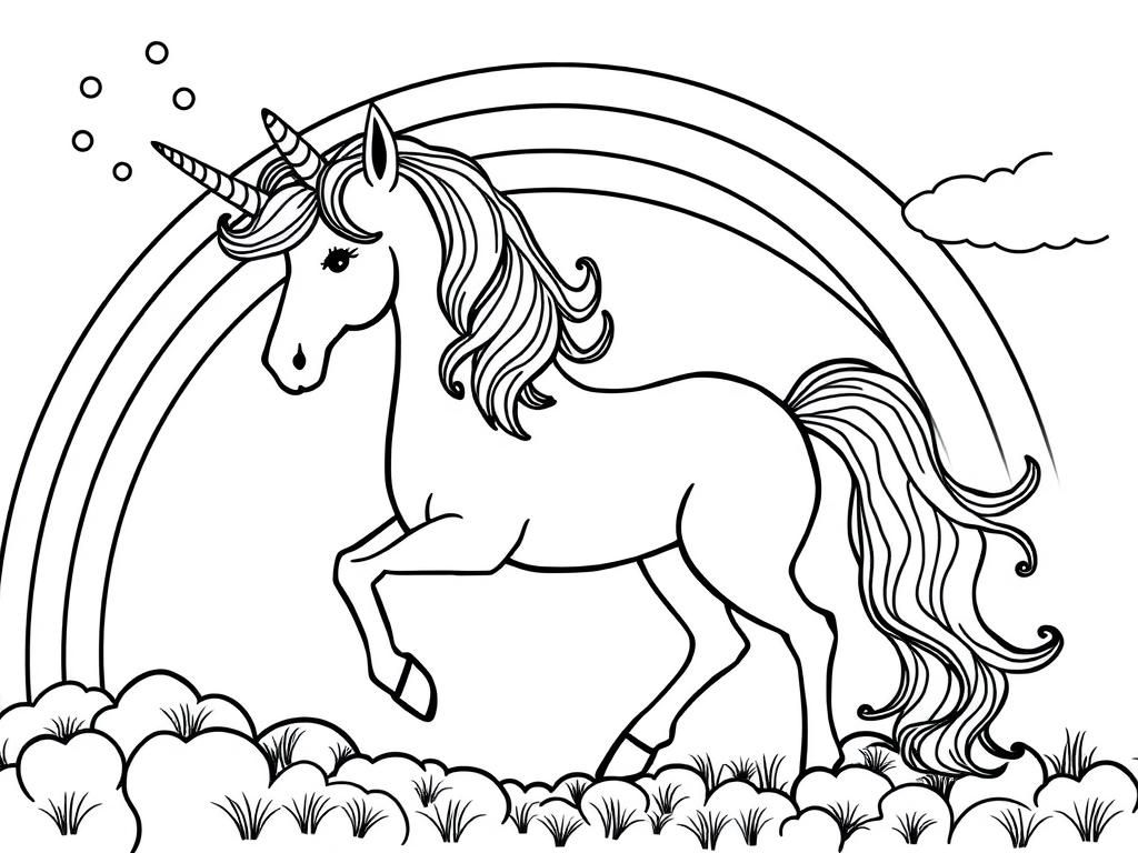 Unicorn Coloring Page
