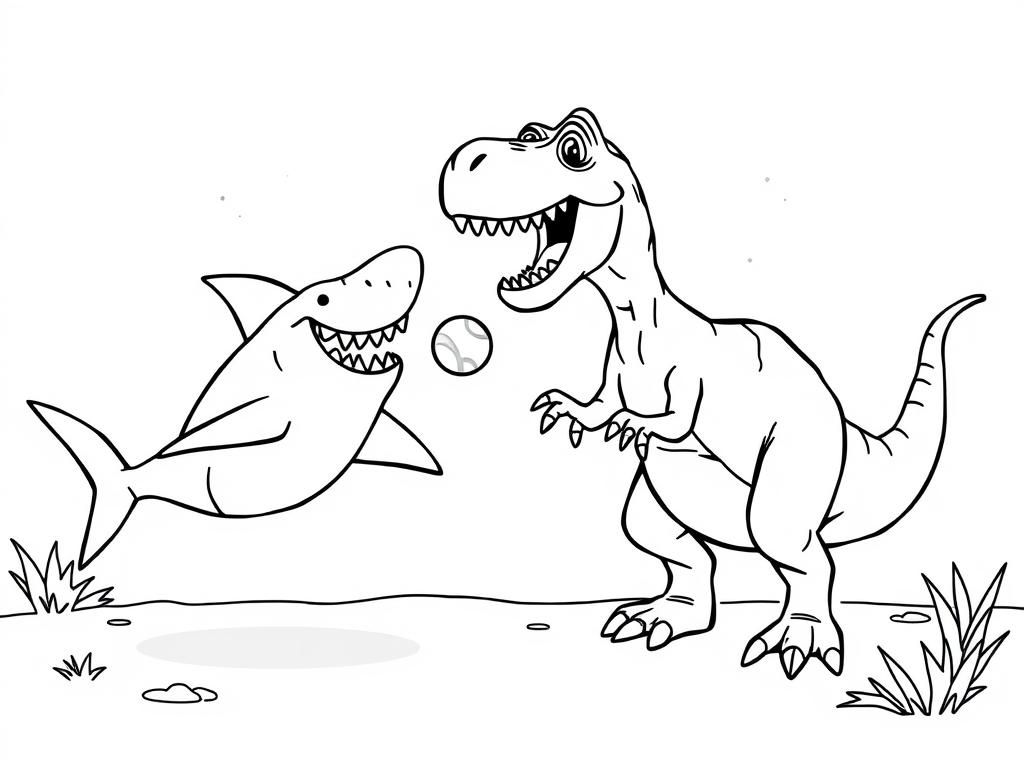 Fun Animals Coloring Page