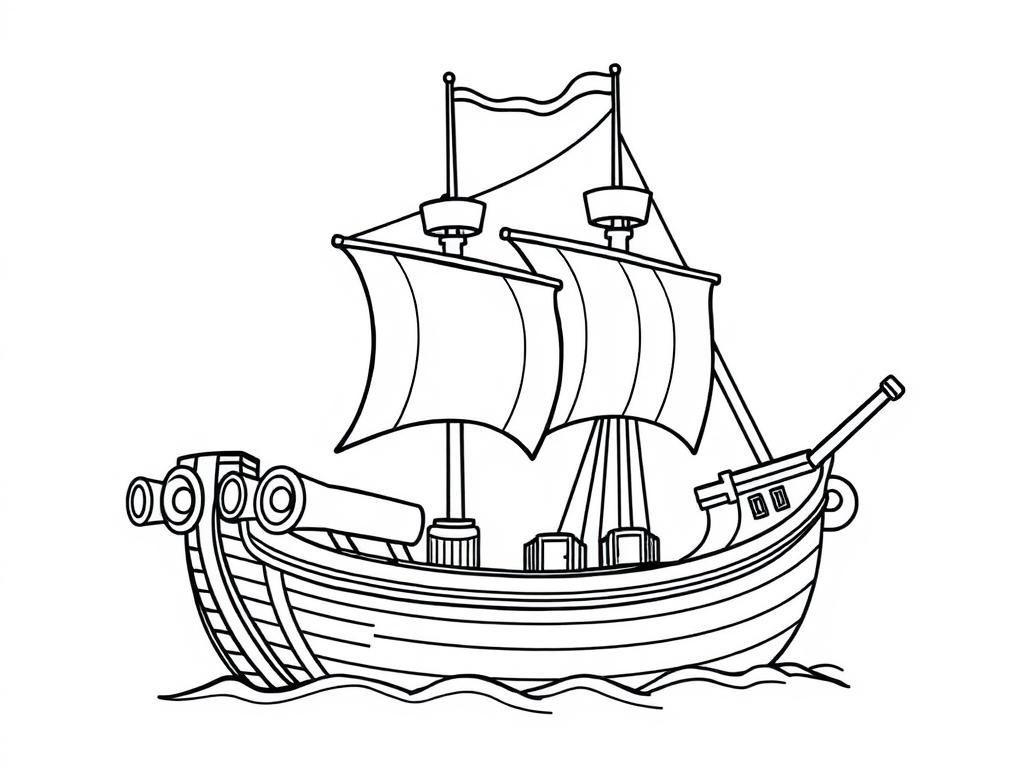 Preview of a ship with canons