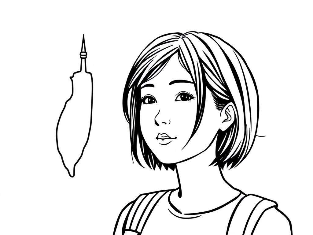 Preview of a short-haired taiwanese woman traveling from san francisco to taiwan