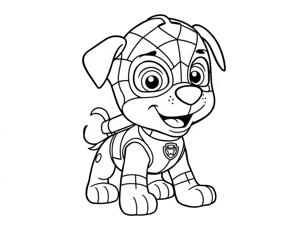 Preview of A Spider-Man dog paw patrol