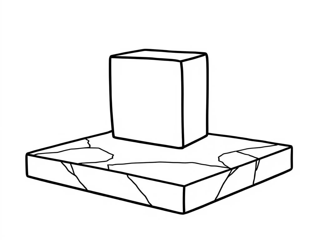 A square sliding on a 2D rectangular platform that is not cracked inside a Ipad