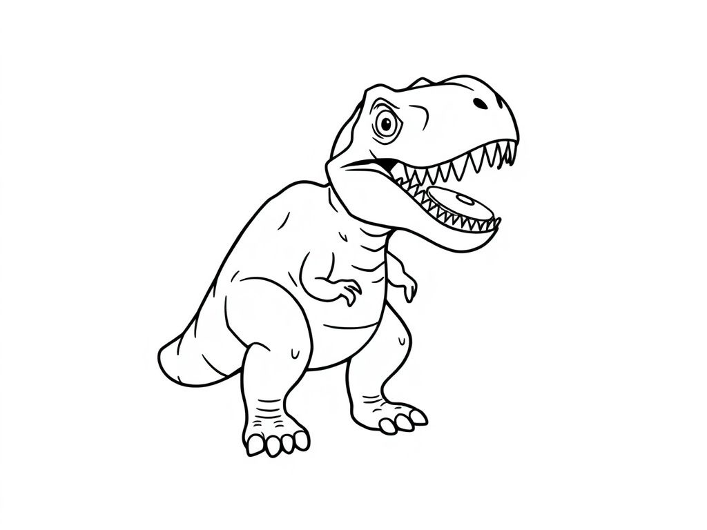 Tyrannosaurus Rex Coloring Page