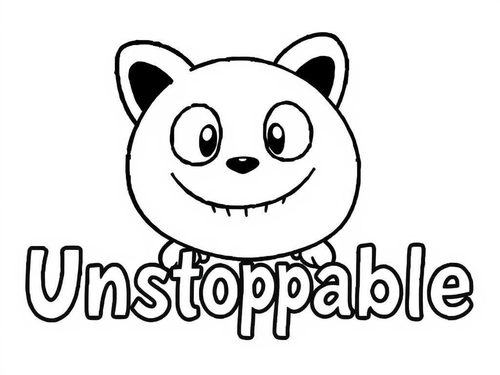 Preview of A t-shirt design with "Unstoppable" word