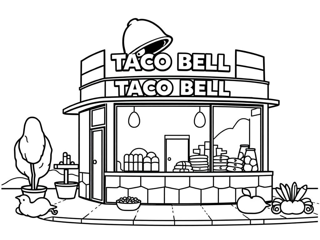 a taco bell restaurant