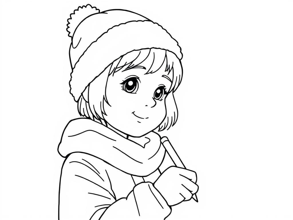 Girl Coloring Page