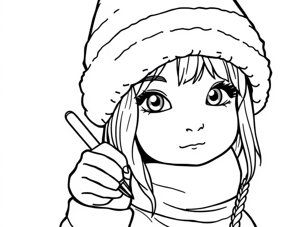 Girl Coloring Page