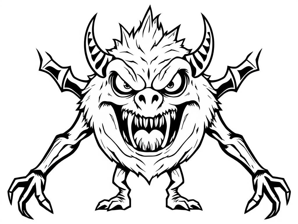 Monster Coloring Page