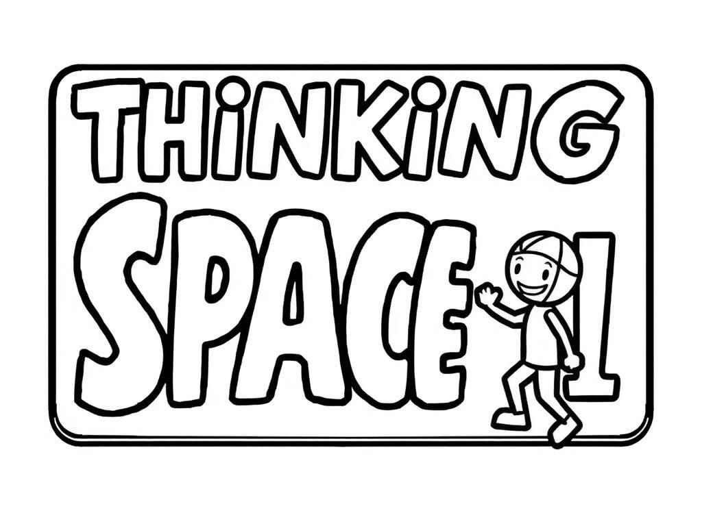 Thinking Space Coloring Page