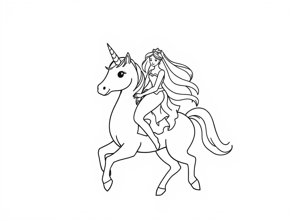 Preview of a unicorn riding a princess