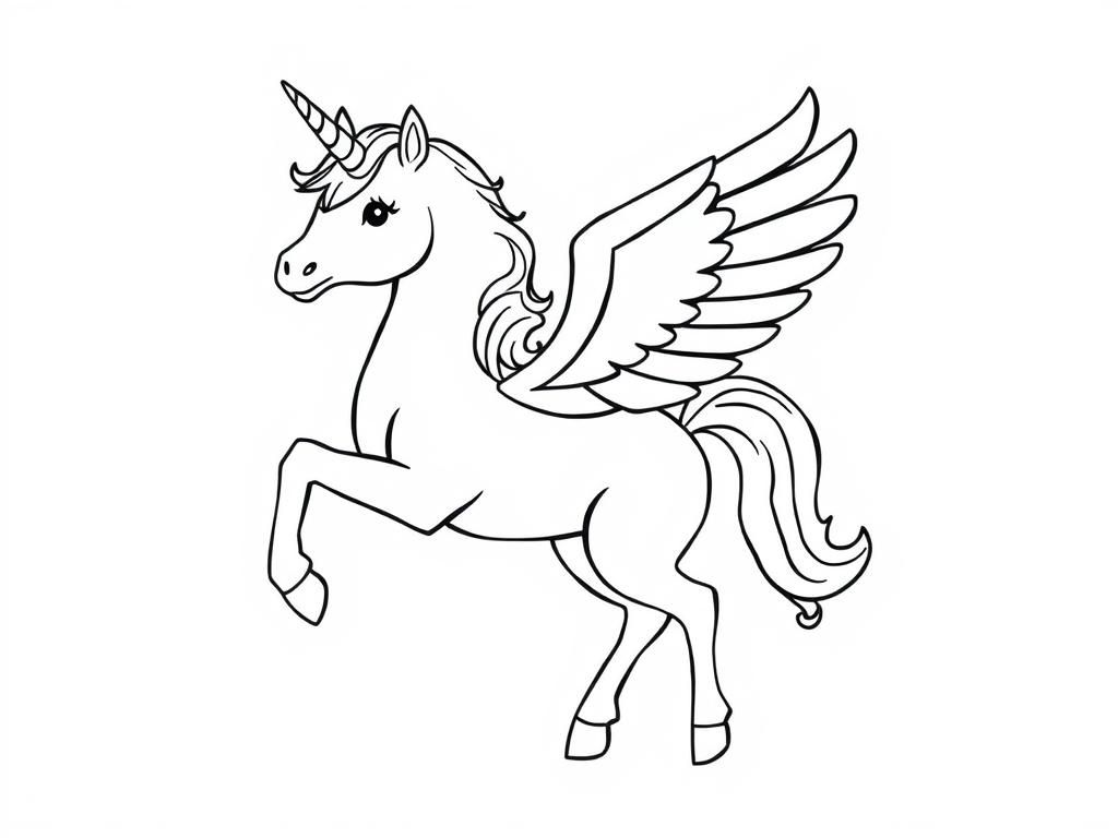 Preview of A unicorn with wings