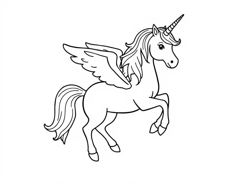 Preview of A unicorn with wings