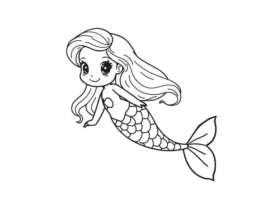 Preview of A very cute mermaid