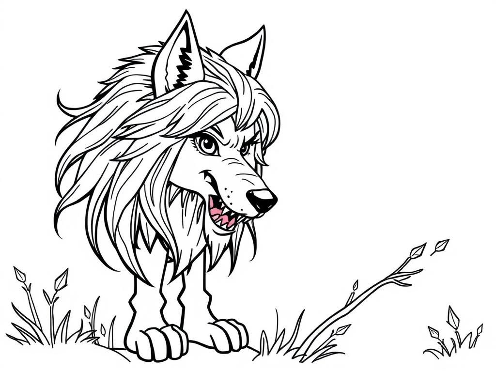 Preview of A wild girl a with a dangerous wolf