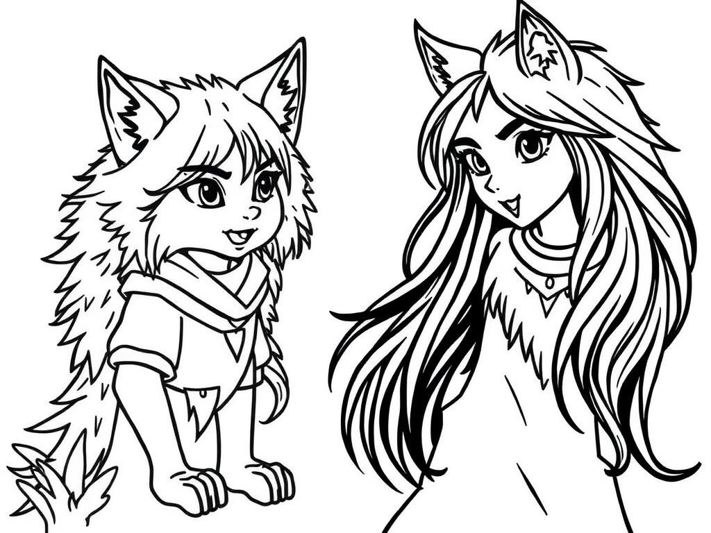 Preview of A wild girl a with a dangerous wolf