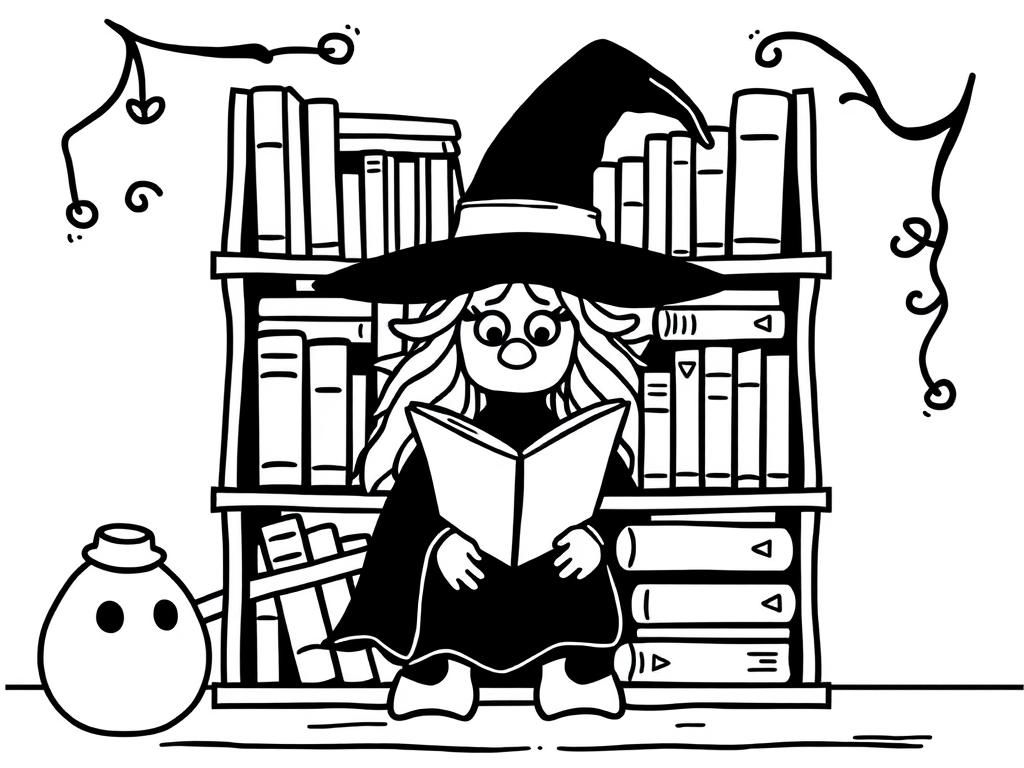 Preview of A witch's bookshelf