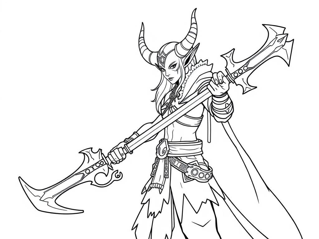 Demons Coloring Page