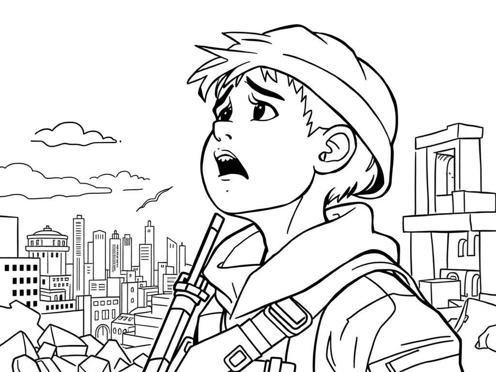 City Hero Coloring Page