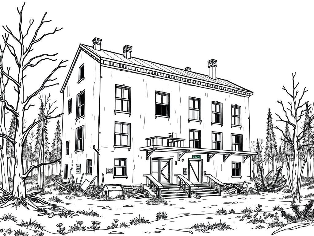 Preview of abandoned post apocalypse building