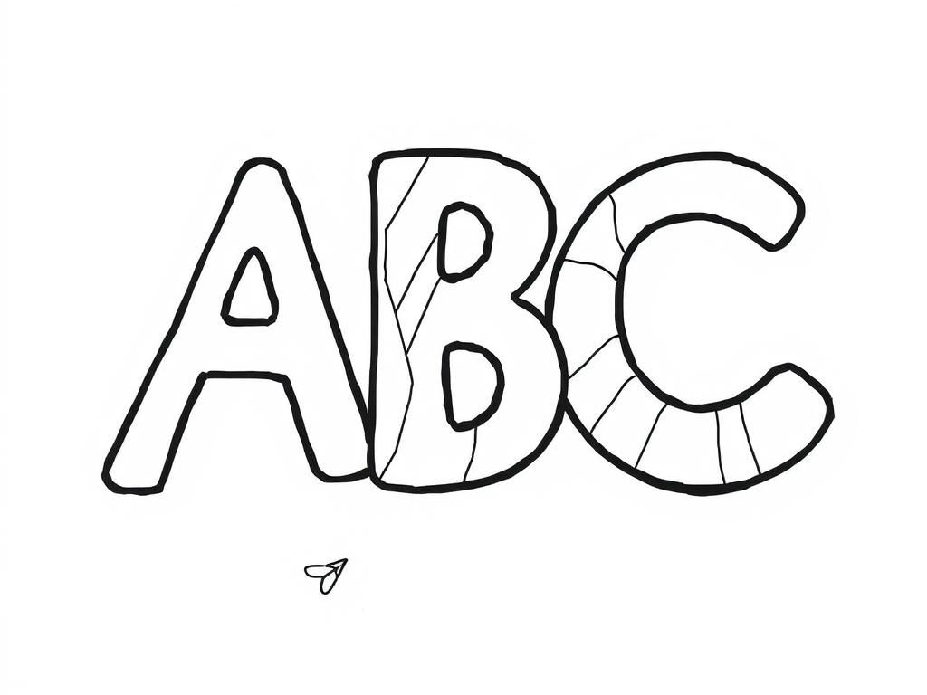 ABC Coloring Page for Kids