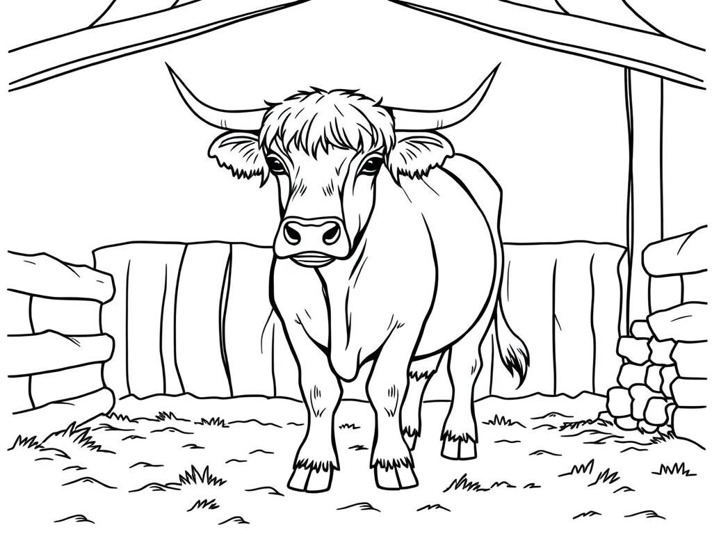 Cow Coloring Page