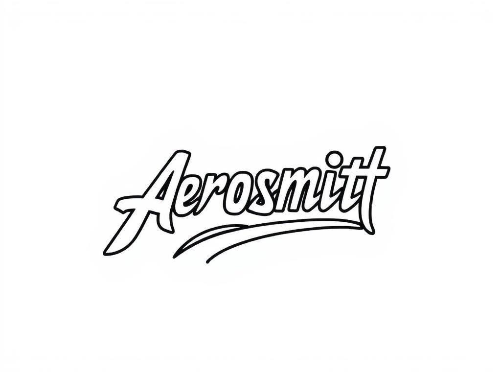 Aerosmith Logo Coloring Page