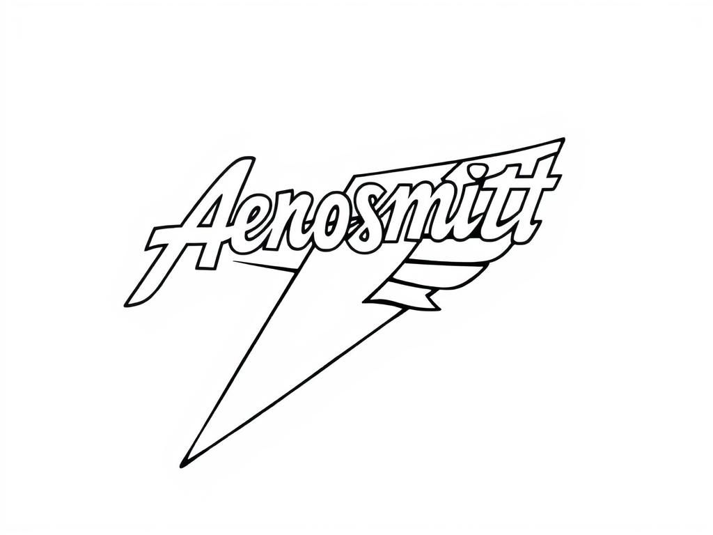 Aenosmitt Logo Coloring Page