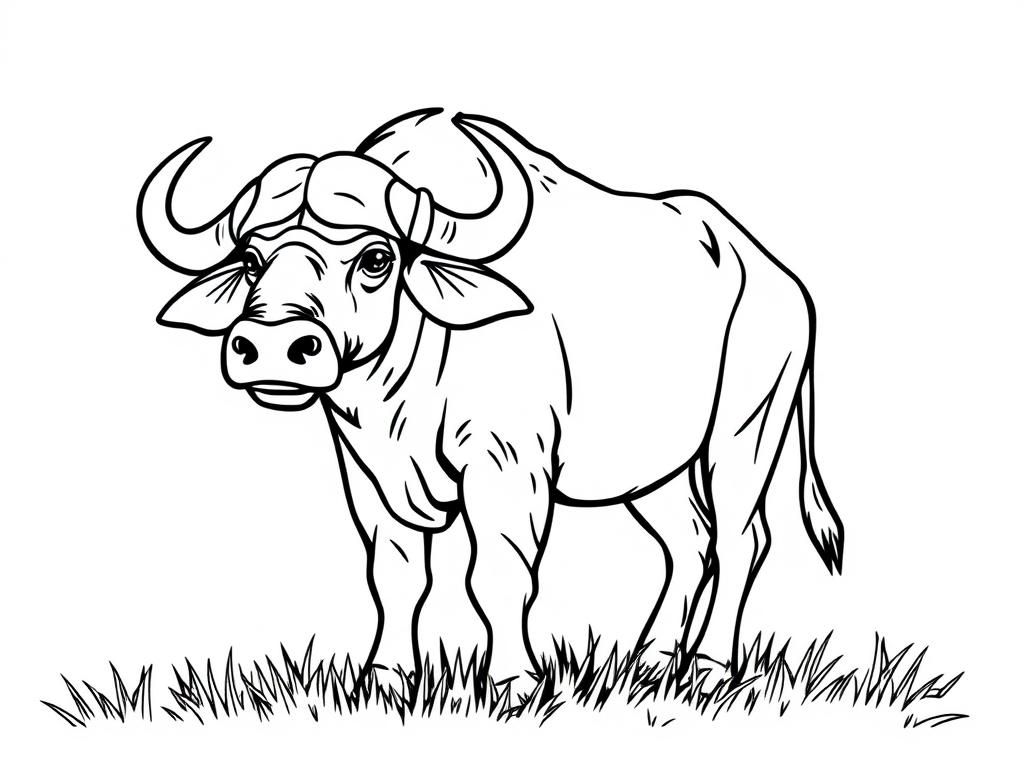 Buffalo Coloring Page