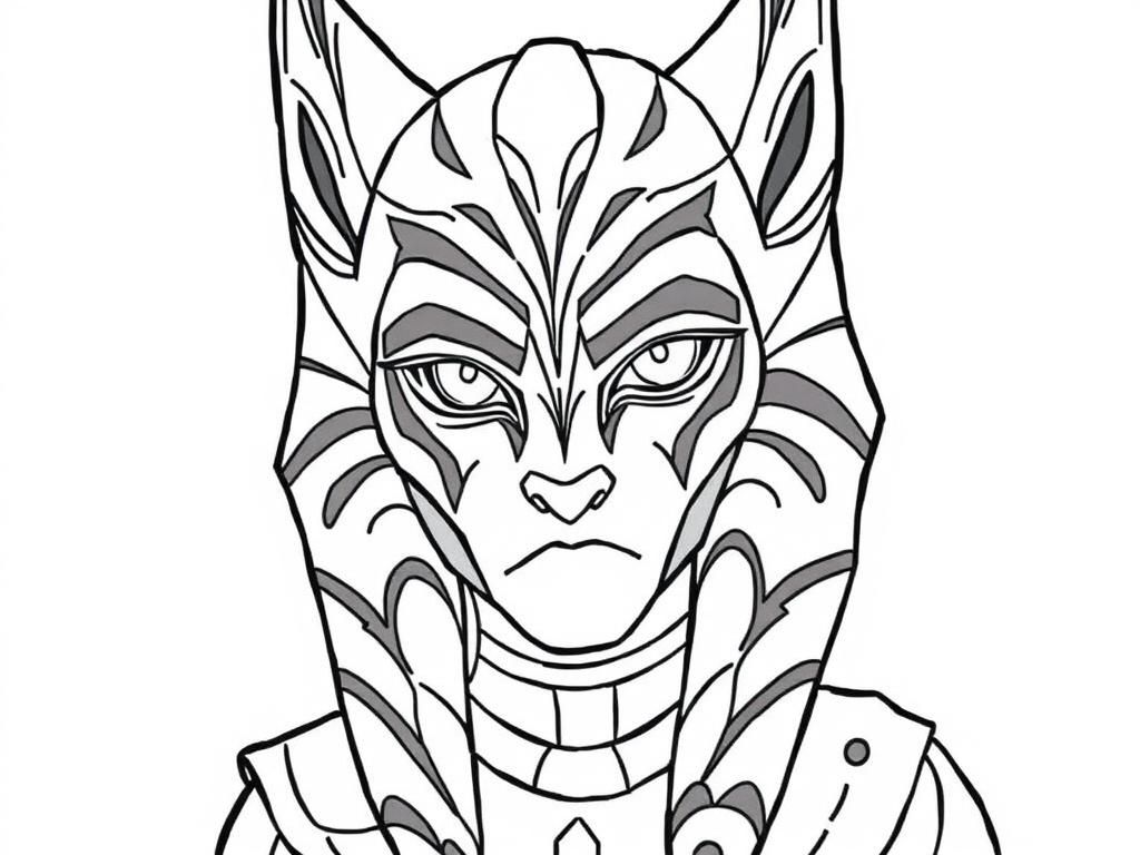 Alien Creature Coloring Page